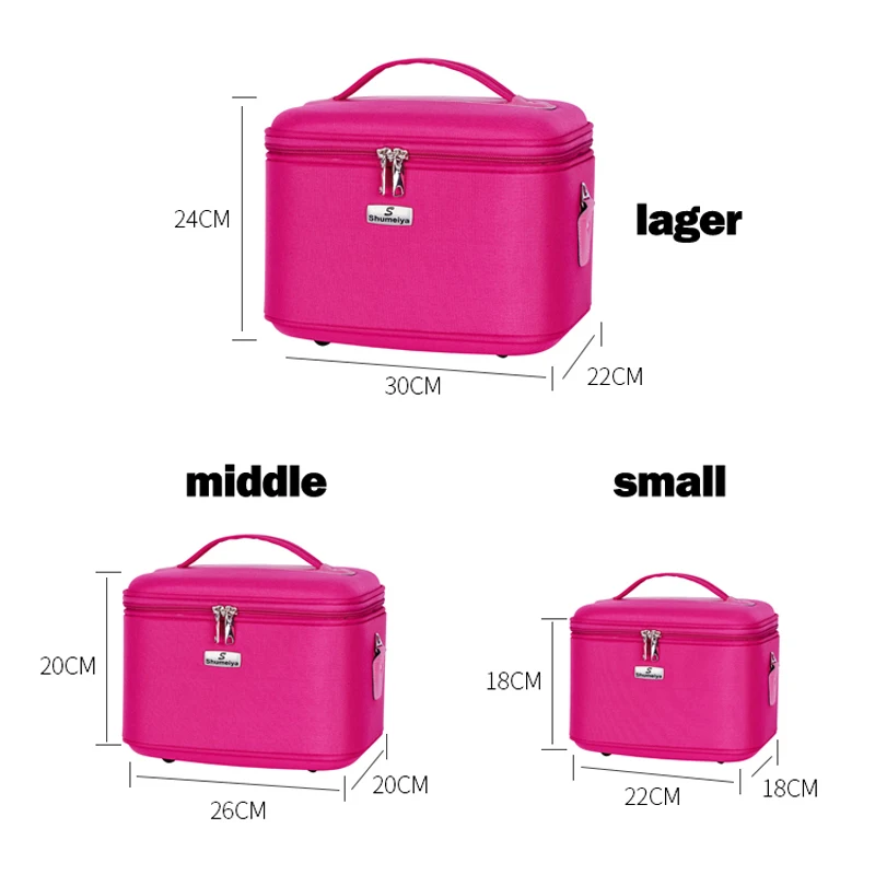 

New Professional Makeup Bag Women Cosmetic Case High Quality Oxford Female Korean Make Up Box Large Capacity Travel Wash Bag