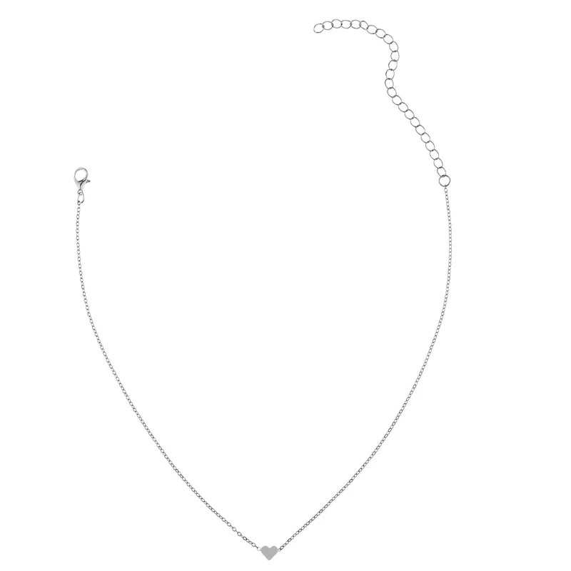 Женское колье чокер регулируемое ожерелье с сердечками подарочное ювелирное