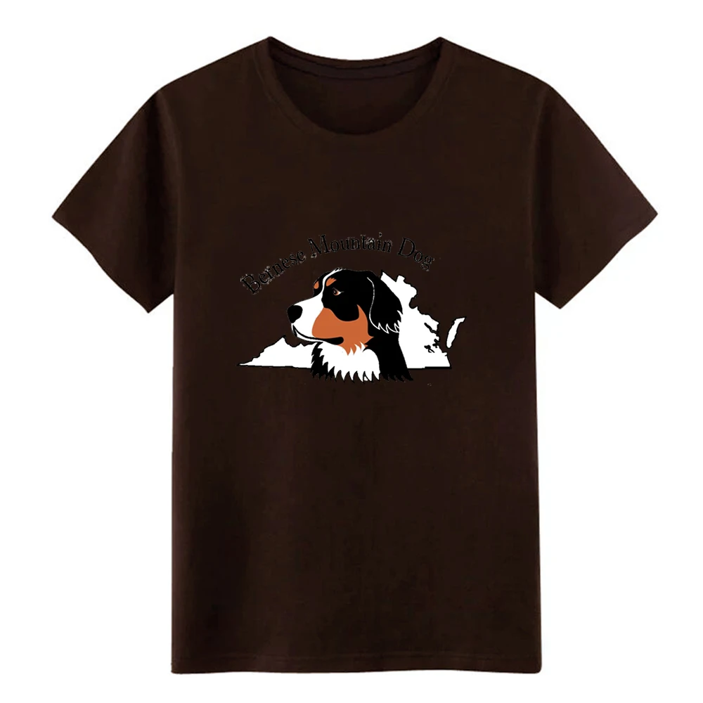 Мужская футболка Bernese Mountain Dog дизайнерская с круглым воротником семейная