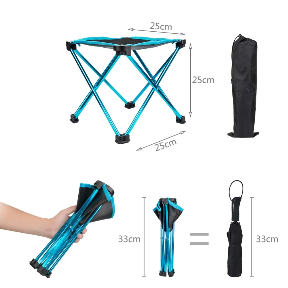 Мини Водонепроницаемый складной стул для рыбалки четвероногие треугольные ПВХ