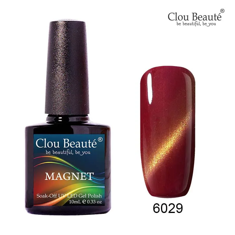 6029 Clou Beaute кошачий глаз Гель-лак для ногтей unhas em гель замочить от Nagellak золотая линия темно-синий Магнитный Гель-лак для ногтей гель - Цвет: 6029