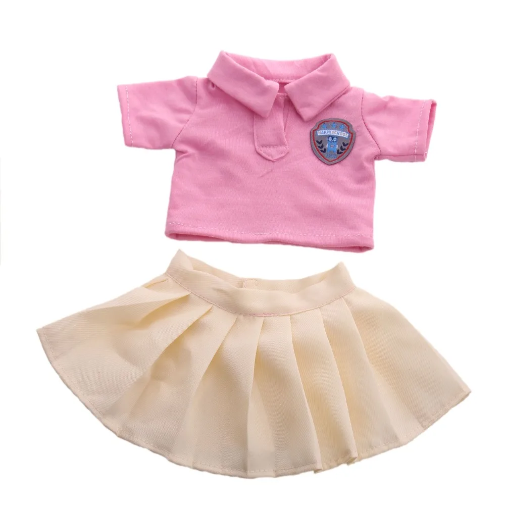 Luckdoll новая школьная форма костюм подходит для 18-дюймовые и 43 см для ухода за ребенком для мам американских кукол-это лучший подарок для детей