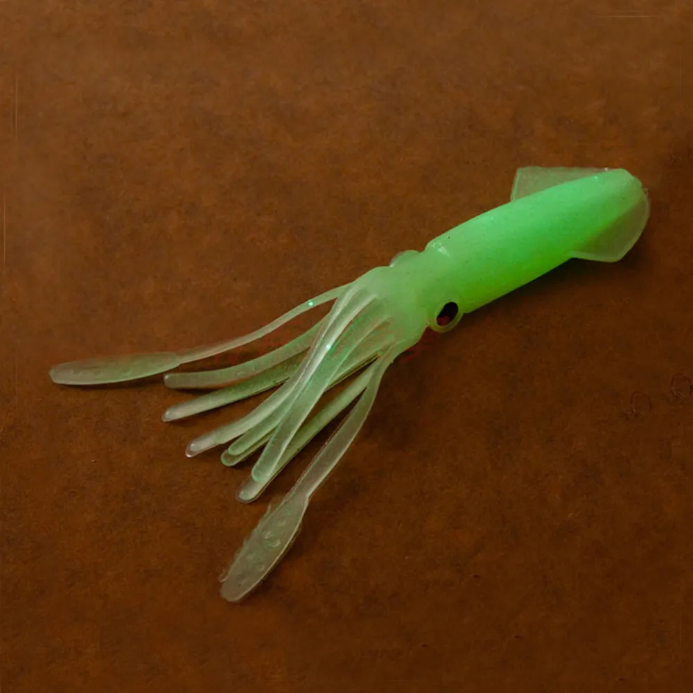 10 шт. Мягкая приманка для рыбалки кальмар осьминог силиконовая светящаяся ночь 5