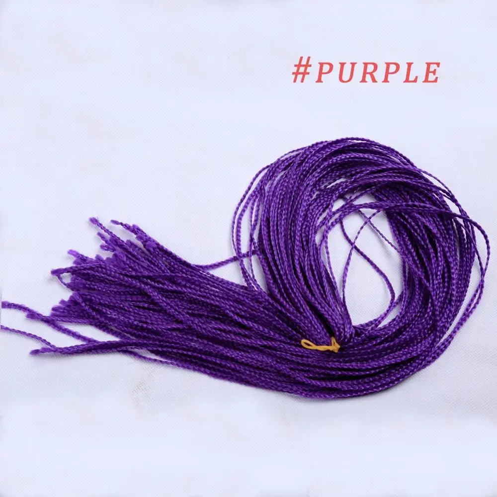 #Purple Zizi косички, вязанные крючком волосы, коробка, косички, синтетические волосы для наращивания, Россия, популярные, 28 дюймов, косички, волосы, блонд, сенегалс, твист, 28 прядей - Color: #Purple