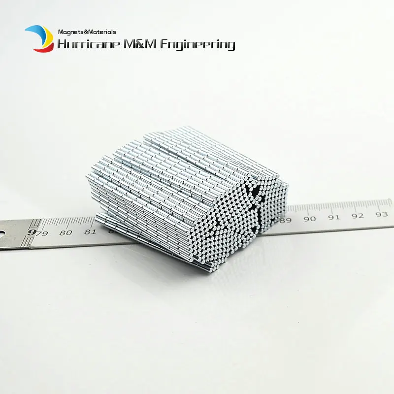 NdFeB микро магнит цилиндр Dia. 2x6 мм неодимовые магниты N42 небольшие сильные 200