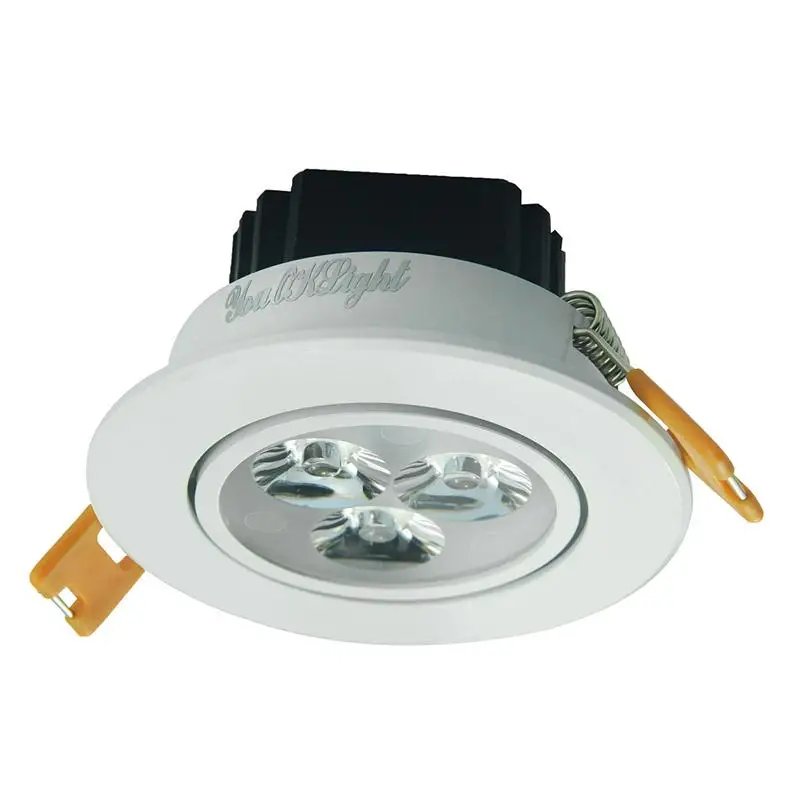 3W AC 100 240V 450LM 3000K светодиодный потолочный светильник лампа (теплый