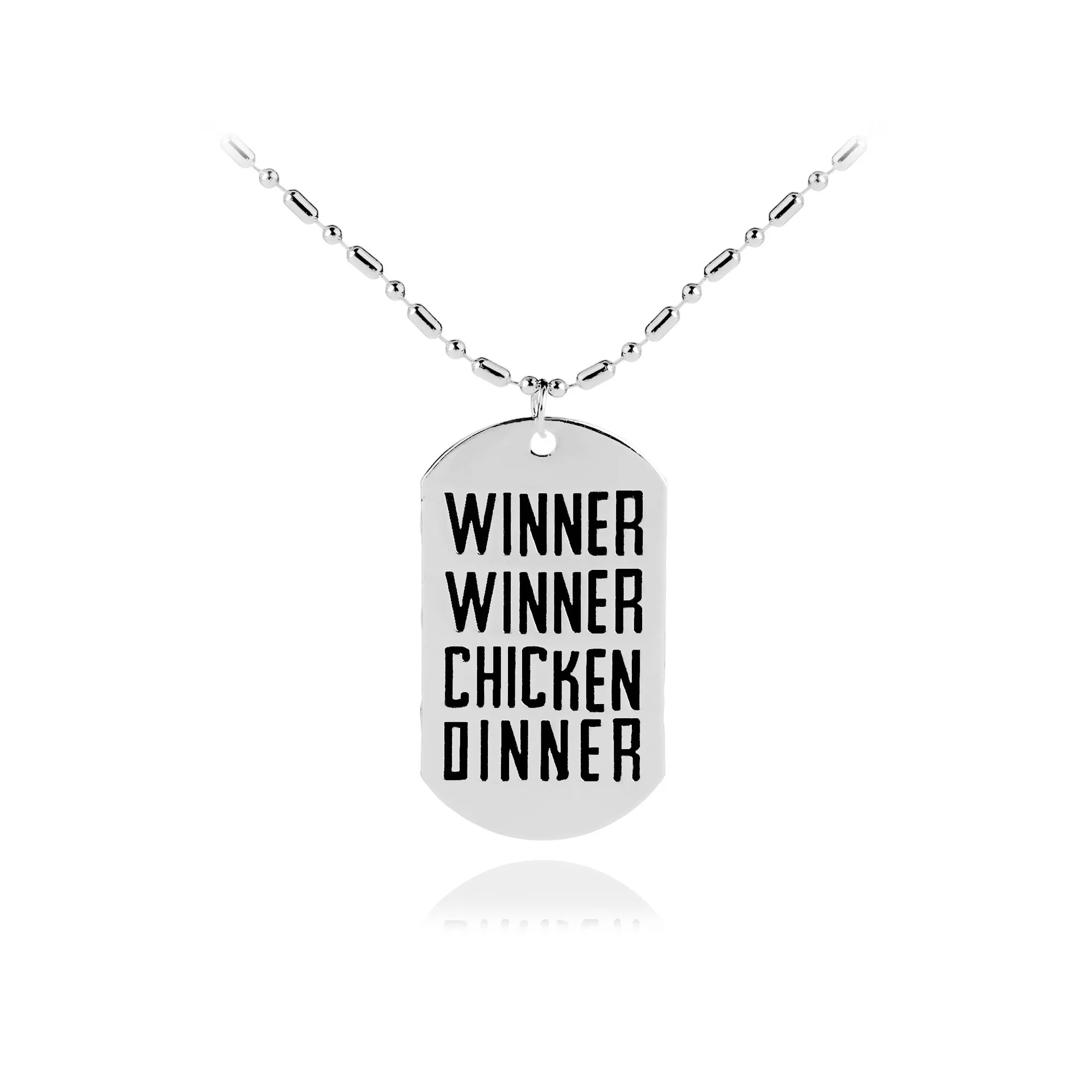 Курица ужин Dog Tag победитель кулоны с надписью армия табличка Подвеска для мужчин
