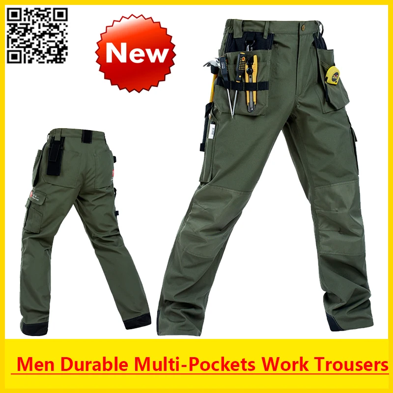 Bauskydd High Quality Working Men Durable multi-pockets working pant outdoor cargo with removable pockets free shipping | Безопасность и