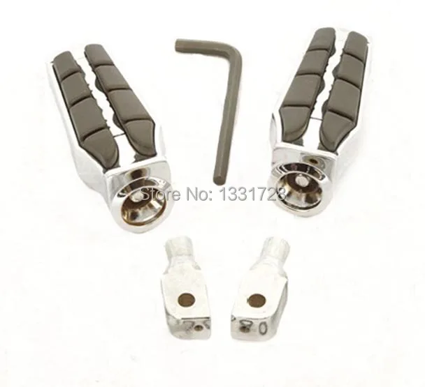 

Chrome Wing Foot Pegs Rests For 1999-2002 Honda Aero 1100 (Rear)