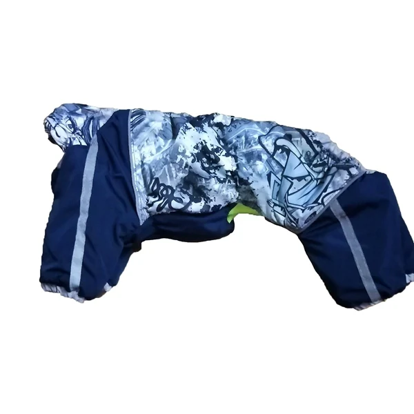 Blue Gray Boy Pet Зимняя одежда для девочек и мальчиков; Роскошная теплая пуховая куртка для маленьких собак; зимний комбинезон на молнии для чихуахуа; Прямая поставка - Цвет: Blue Gray Boy Pet