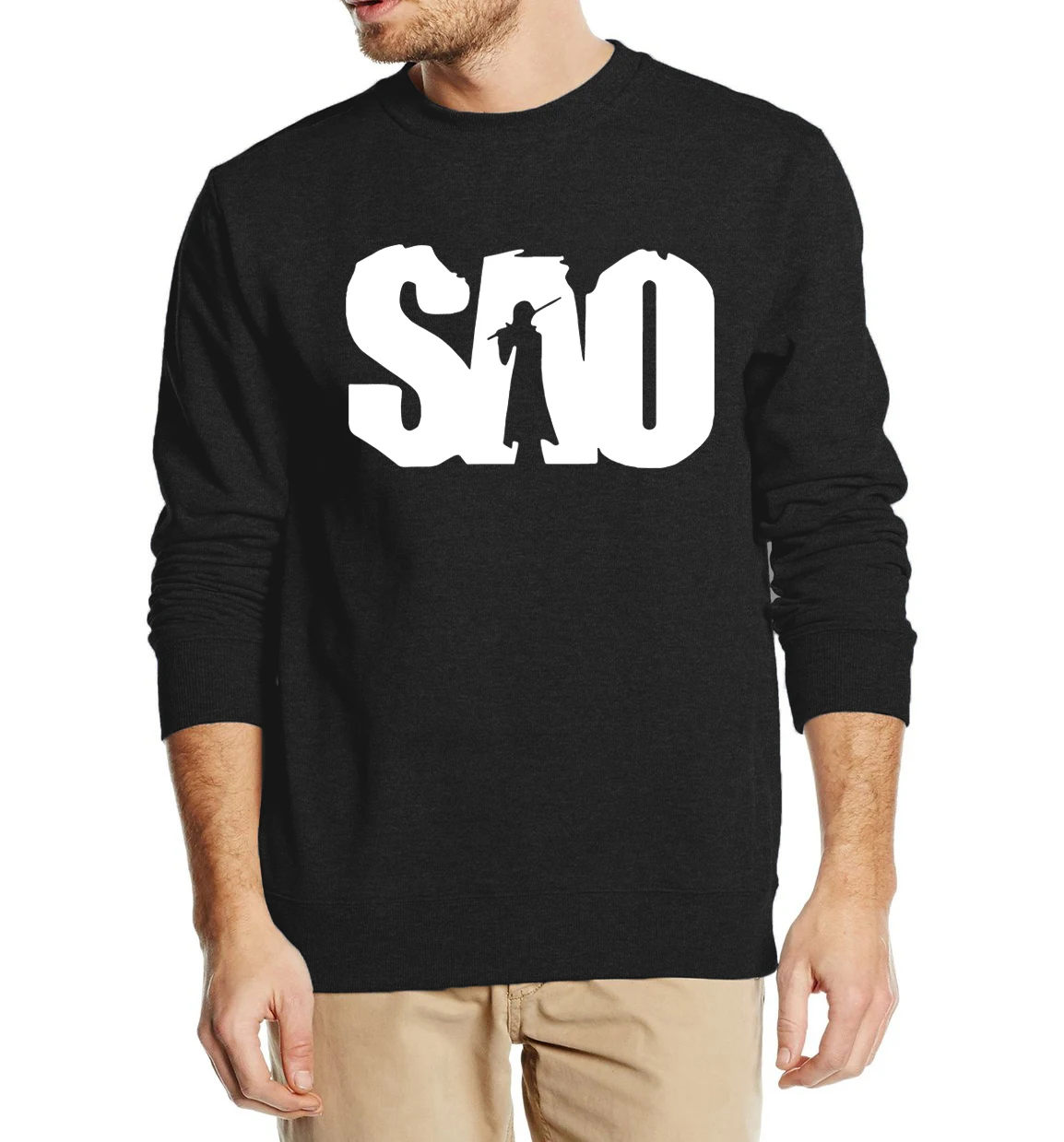 Новинка модная Толстовка в стиле аниме мастера меча онлайн Осень зима 2019 мужские