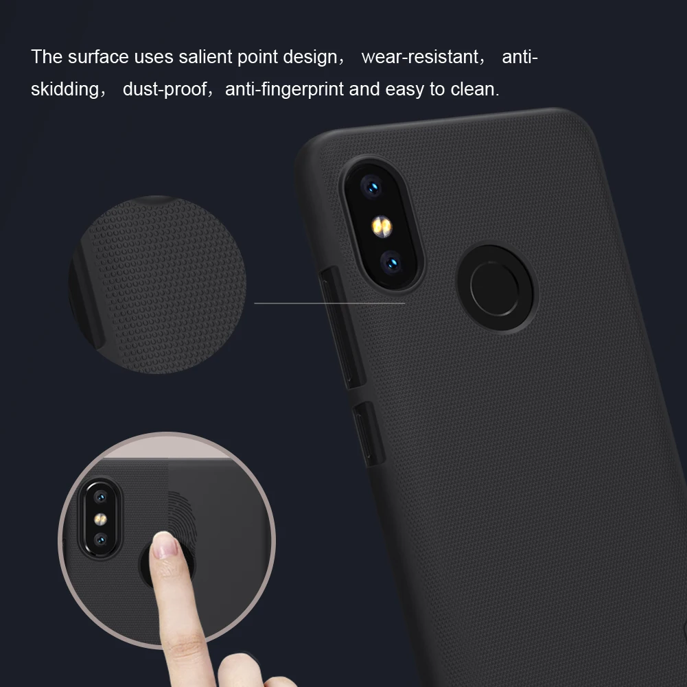 Чехол Nillkin для Xiaomi Mi8 матовый пластиковый жесткий чехол накладка из поликарбоната