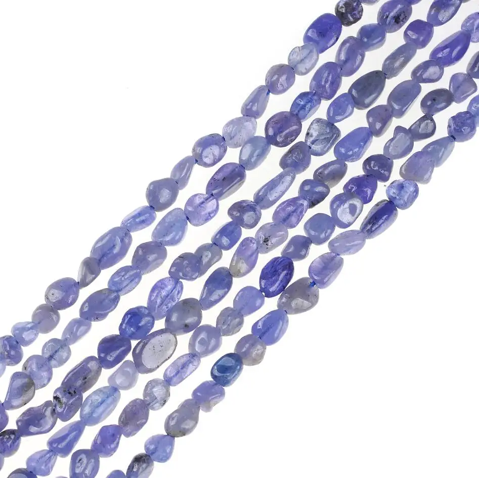 Tanzanite AAA Бусы из натурального камня танзаниты, фиолетовые кварцы, рутиловые бусины из сердолика, кусочки гальки, бусины для самостоятельного изготовления ожерелья, браслетов, ювелирных изделий - Цвет: Tanzanite