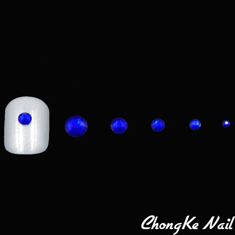 2 мм-6 5 мм сапфировые акриловые стразы с плоской задней стороной для дизайна