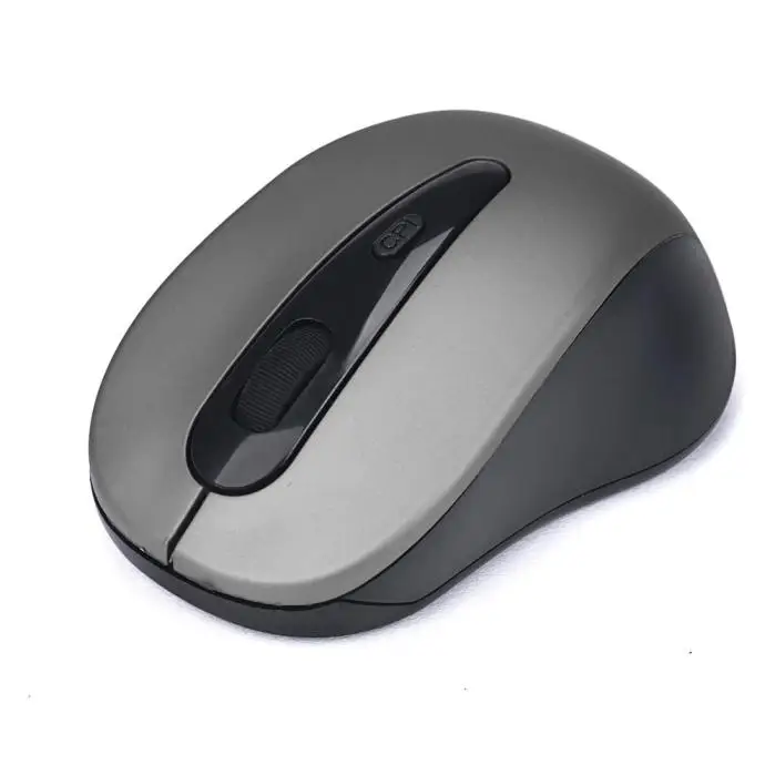 Gray Игровая беспроводная мышь 2,4 ГГц USB 2000 dpi, Регулируемая мини-мышь, мыши для планшетов, ноутбуков, профессиональных компьютерных игр, геймеров, высокое качество - Цвет: Gray