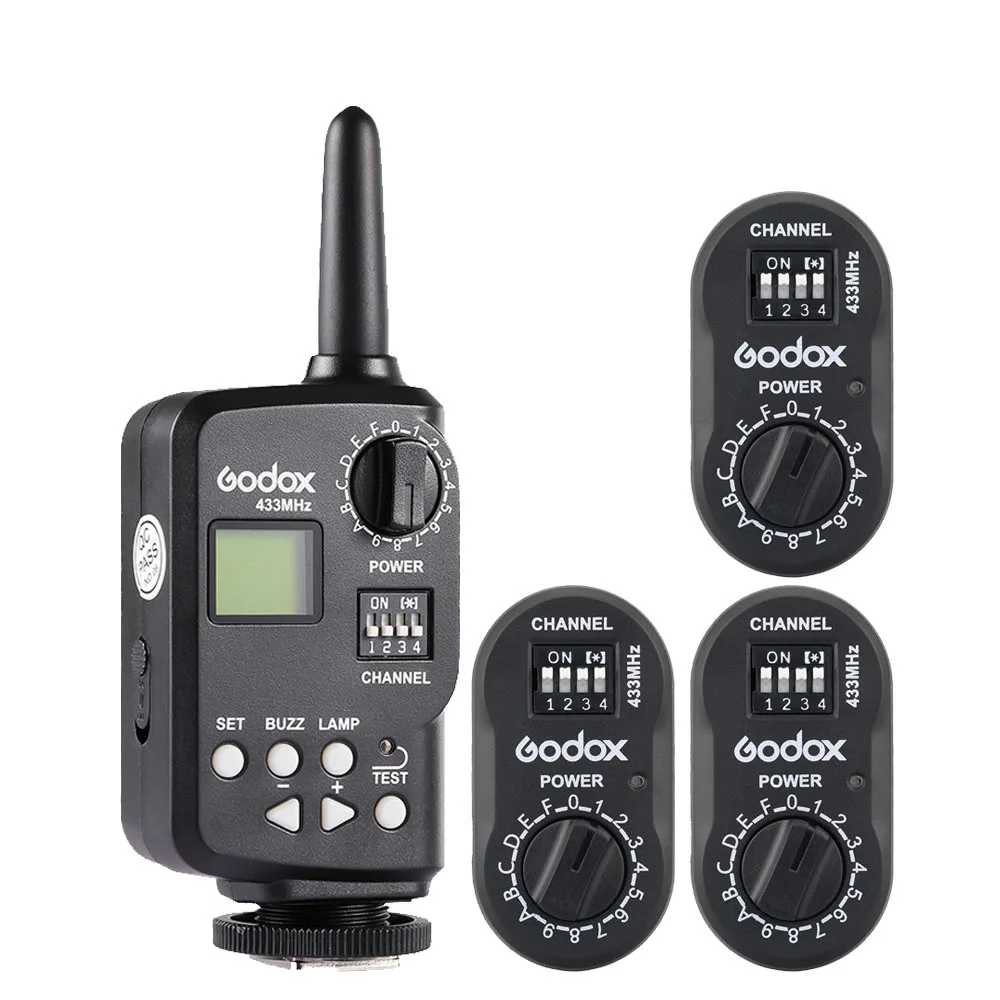 1x FT-16 3x FTR-16 Godox FT-16 беспроводной контроллер питания пульт дистанционного управления для камеры вспышка триггер FTR-16 приемник для SK400 SK300 DE400 DE300 QT600 Monolight - Цвет: 1x FT-16 3x FTR-16