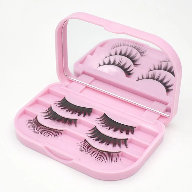 5 шт./лот светло розовый Футляр для ресниц коробки удобно Ресниц Организатор