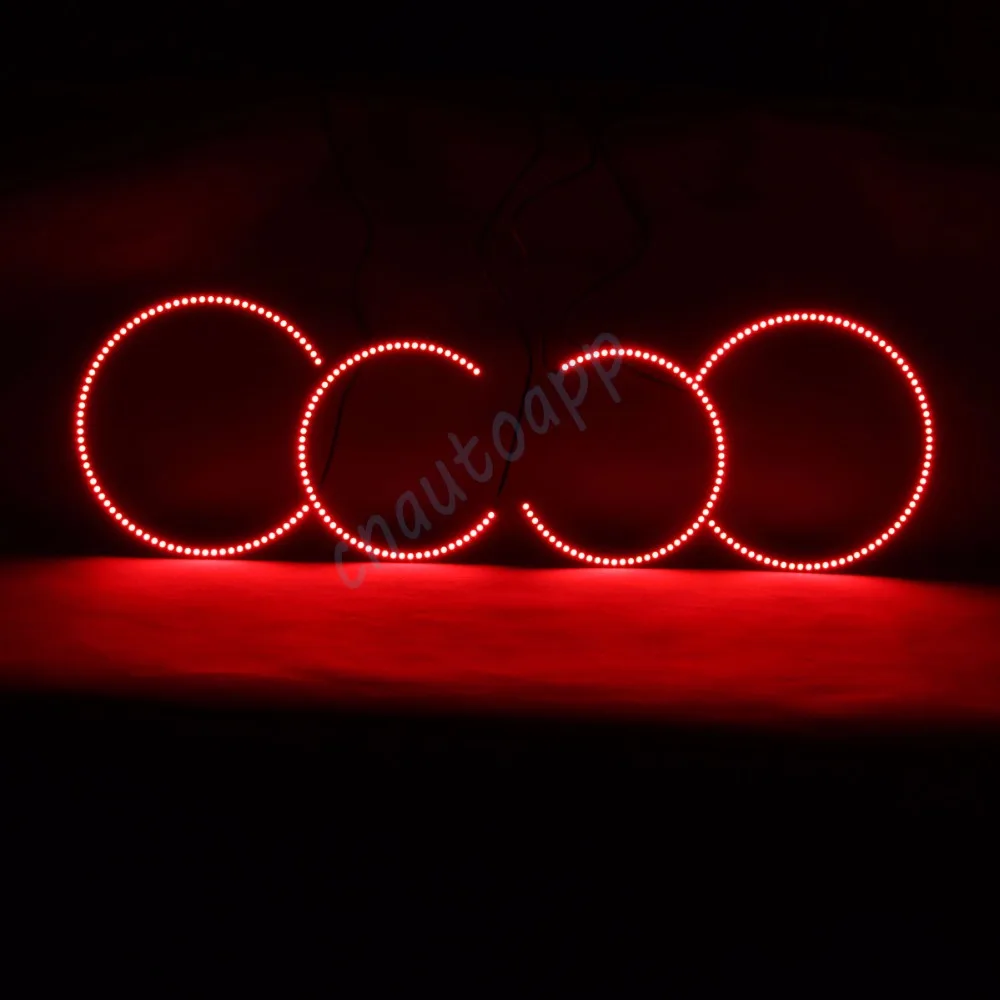 RGB ангельские глазки многоцветные светодиодные кольца DRL Автомобильные фары