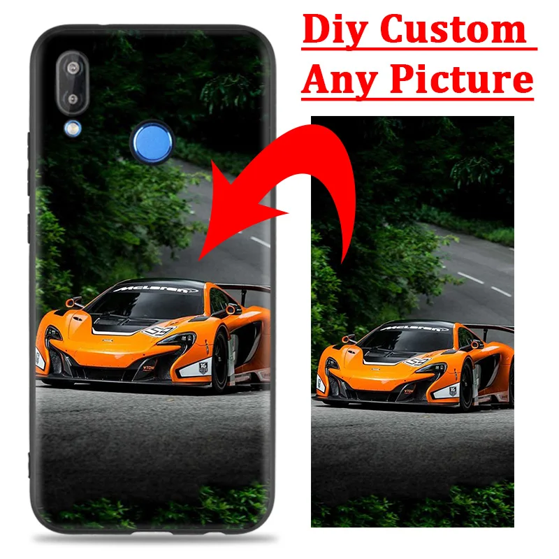 Уникальный персонализированный DIY заказной телефон для huawei P9 P10 P20 P30 mate 10 20 Lite Pro P Smart Z Plus Черный силиконовый чехол