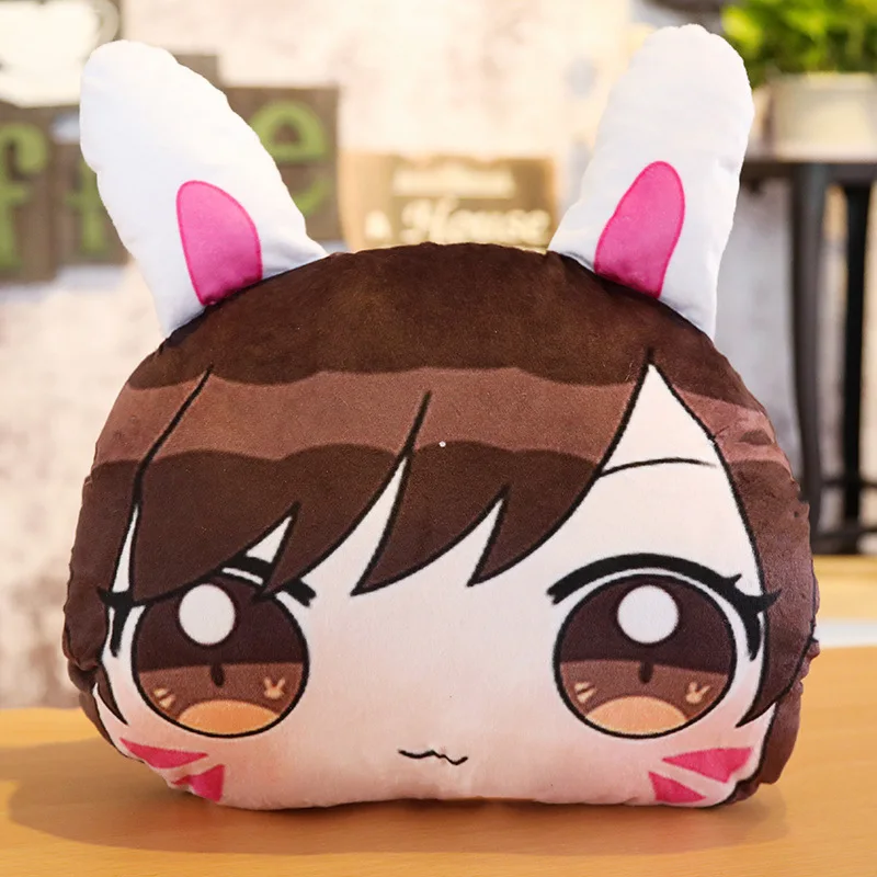 Хит 35X35 см, плюшевые куклы, игрушки, милые OW Reaper DVA Genji soldier 76, плюшевая подушка для согревания рук, подарок