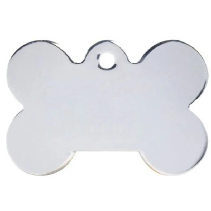 Bone Персонализированные Pet ID Tag Выгравированные из нержавеющей стали Именные Бирки ошейник аксессуары Подвеска на заказ для собак кошек - Цвет: Bone