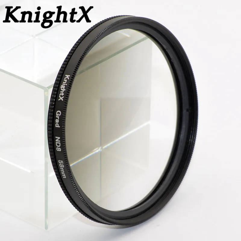 KnightX 24 Градуированный цвет фильтр nd для nikon canon d40x gopro objektiv 58 мм makrofiltro nd стекла фильтр переменной УФ-фильтр 52 мм с женский зонт защищающий от ультрафиолетовых лучей