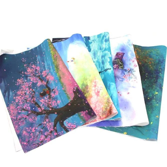 40*49cm Imitation silk Digital printing diy bag fabric for patchwork cloth cheap telas tecidos crafts materials tissu | Дом и сад