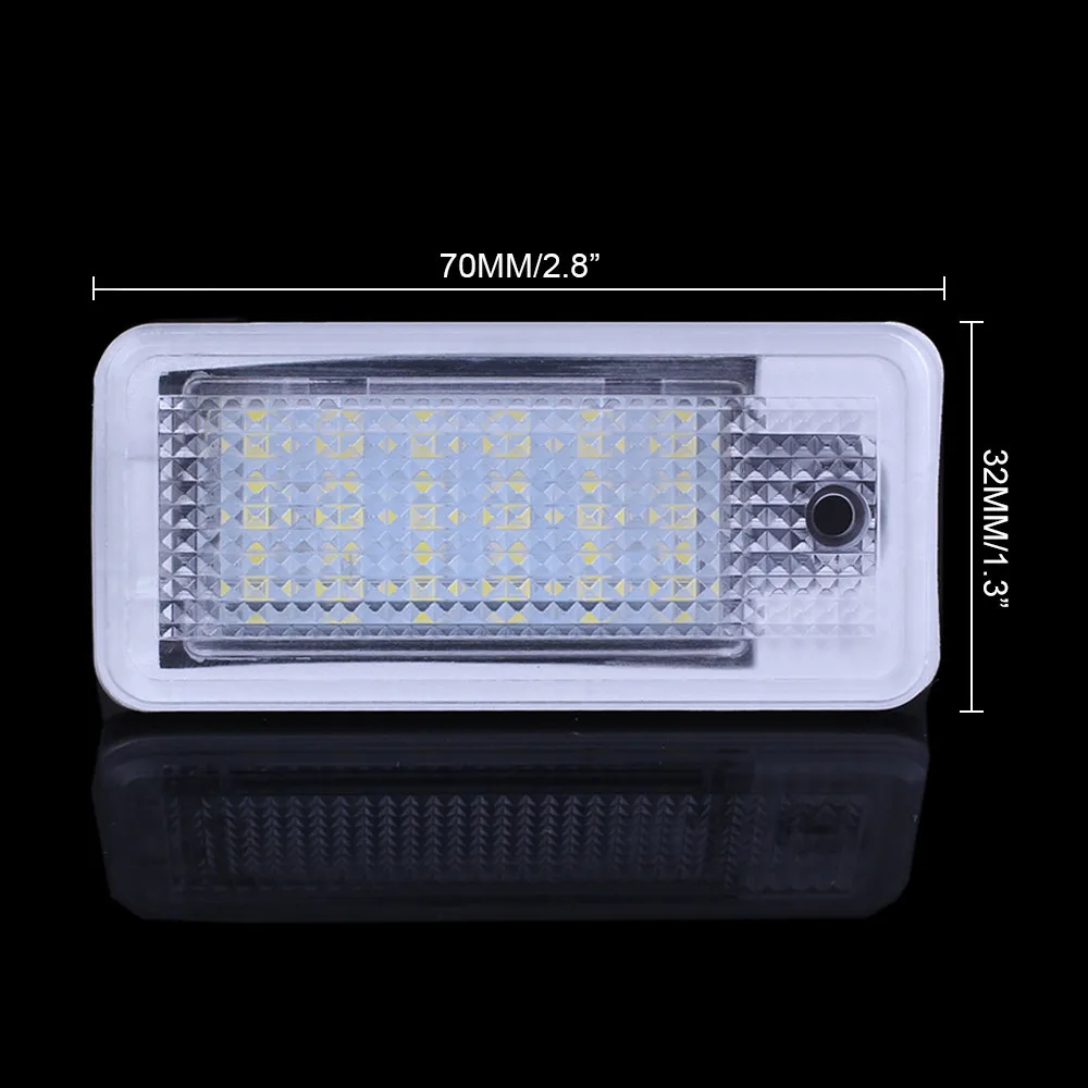 2 шт./лот ошибок 3528 SMD 18 светодиодов автомобиля Лицензированная лампа