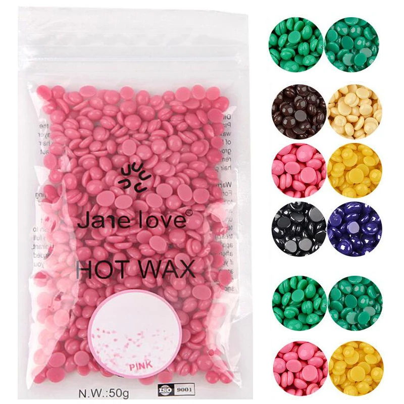 

50g Depilatory Wax Hot Film Hard Wax Pellet Waxing Bikini Hair Removal Bean Depilacion Wax Beans Épilation