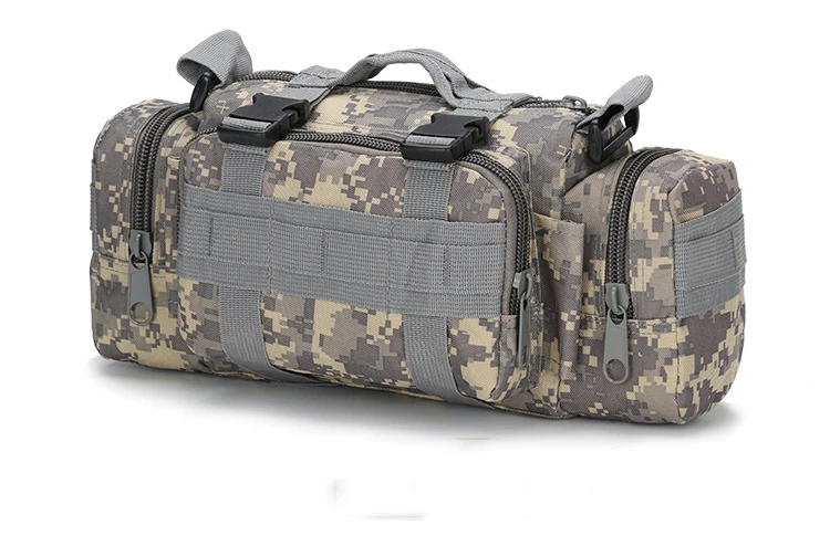 Тактическая Сумка, Военный Рюкзак Molle Oxford, сумка для багажа на открытом воздухе, сумка для путешествий, кемпинга, пеших прогулок, камуфляжная сумка на плечо, поясная сумка 3L - Цвет: 04