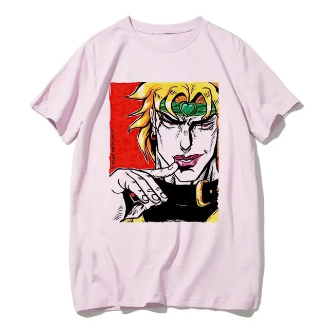 JoJo Необычные Приключения смешные футболки для мужчин/женщин Япония футболка с