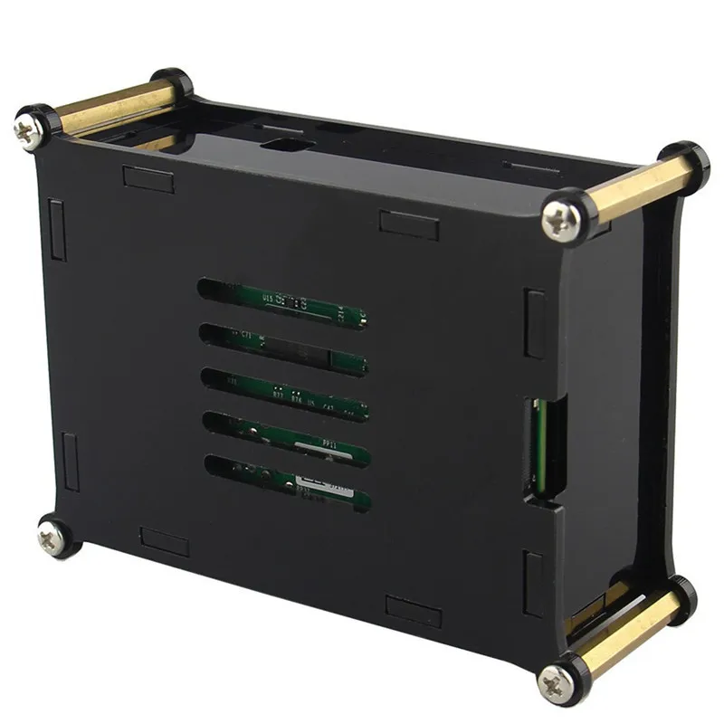 LEORY акриловый чехол для IPS интерфейс HIFI USB DAC Аудио Звуковая карта DAC для S/PDIF чехол в виде ракушки для Raspberry Pi 2 Модель B/B