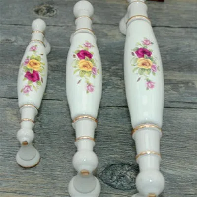 160 мм современная мода слоновая кость белая Мебельная ручка Роза Creamic кухонный