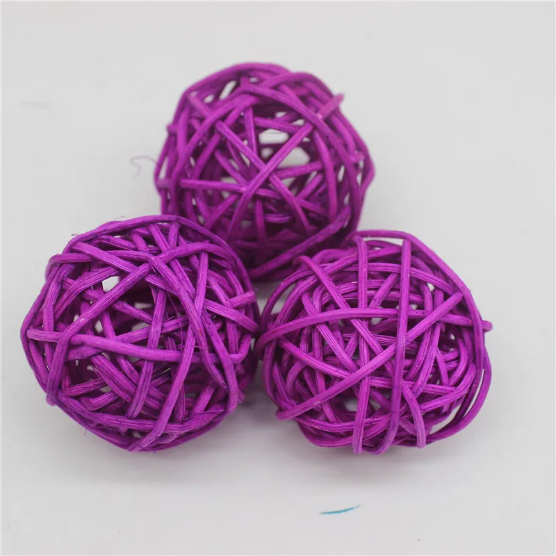 7 шт./лот 5 см разноцветный ротанговый шар DIY Sepak Takraw шары домашние украшения и