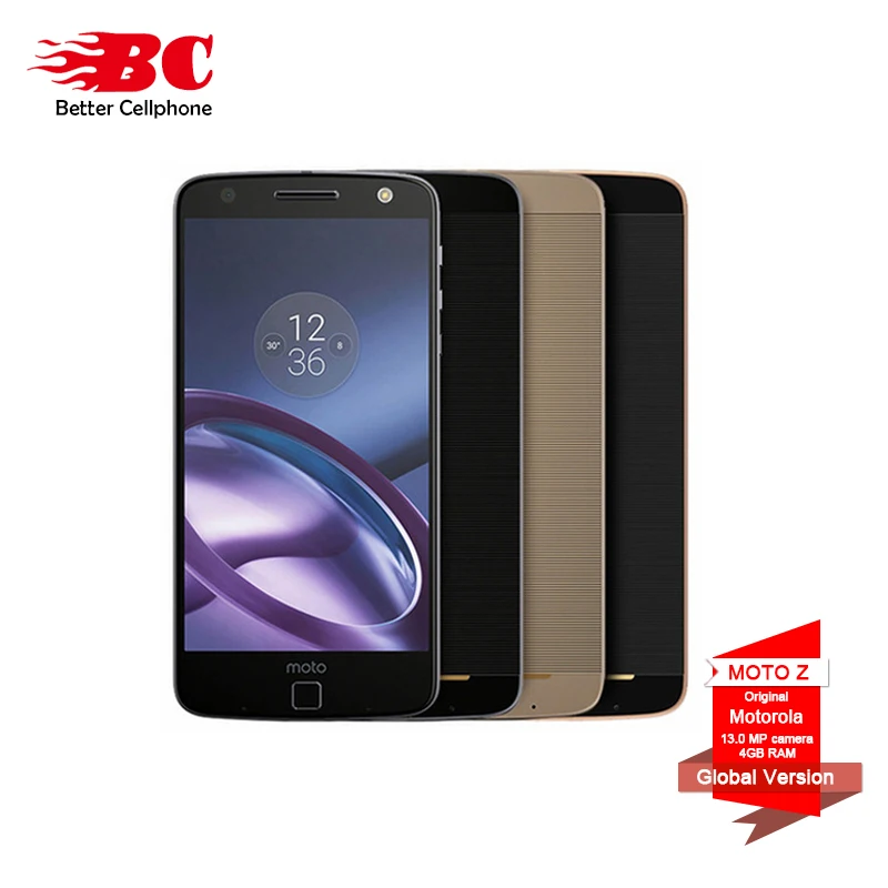 Смартфон Motorola MOTO Z XT1650M 5 дюйма 1440P 2K Snapdragon 820 Android 6 0 4G TD LTE 4 Гб ОЗУ 32 ПЗУ 13 МП Touch