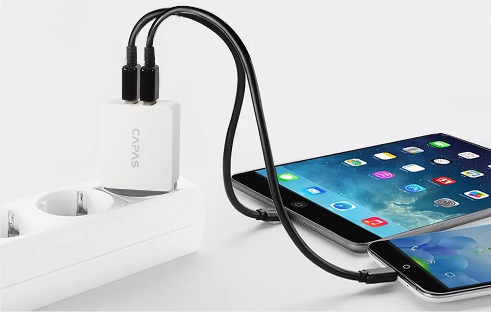 5 в 2A Универсальное зарядное устройство USB EU CAPAS дорожное настенное зарядное устройство адаптер двойной 2 порта ЕС вилка смарт-зарядное устройство для мобильного телефона iPhone планшет