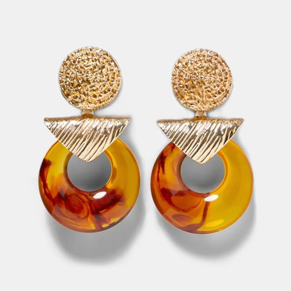 Yellow Vedawas Boho ZA серьги для женщин ювелирные изделия Макси Кристалл Прекрасный Сердце Падение женские серьги-подвески Brincos XG2219 - Окраска металла: Yellow