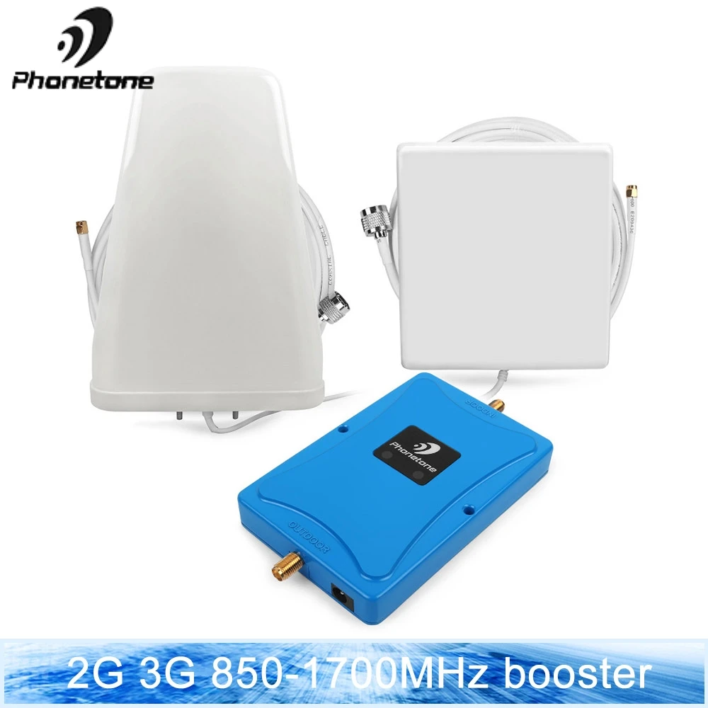GSM ретранслятор 2G 3G 4G усилитель сигнала сотового телефона 850/1700MHz усиление 65 дБ LTE