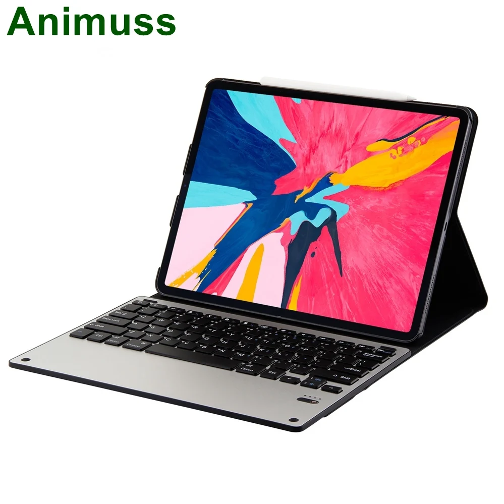 Чехол для клавиатуры Animuss iPad Pro 12 9 2018 с чехлом bluetooth клавиатура алюминиевый чехол