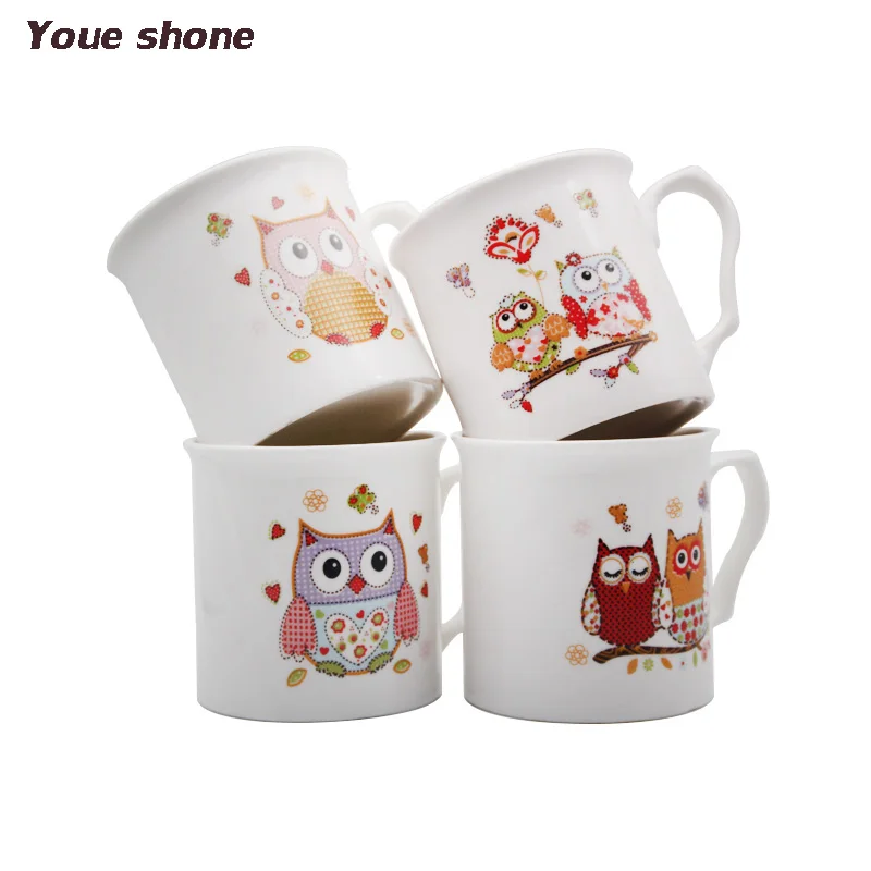 Милая креативная Сова Птица кружка милые животные керамическая чайная чашка