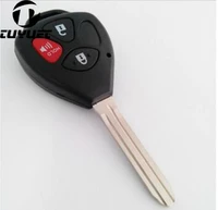 uncut blade remote key shell for toyota camry reiz rav4 right 3 buttons fob key cover blanks case