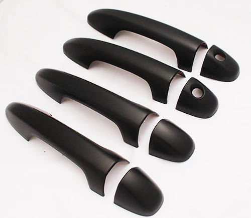 Черный 8 шт. для TOYOTA RAV4 2000-2005 PROBOX 2002 SUCCEED 2002 аксессуары abs хромированные дверные ручки Защита Крышки - Цвет: Черный