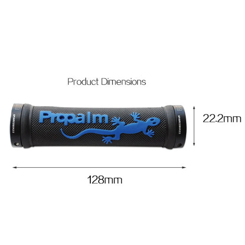 Противоударные резиновые велосипедные ручки Propalm Gecko алюминиевые наконечники