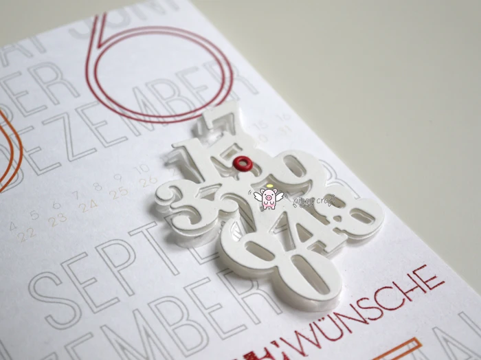 Металлические Вырубные штампы форма для вырезания цифровые цифры украшение