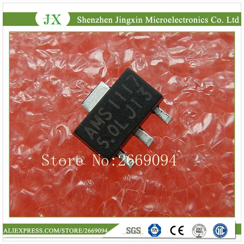 

50 шт. Φ AMS1117 LM1117 1117 5,0 V регулятор напряжения SOT-89
