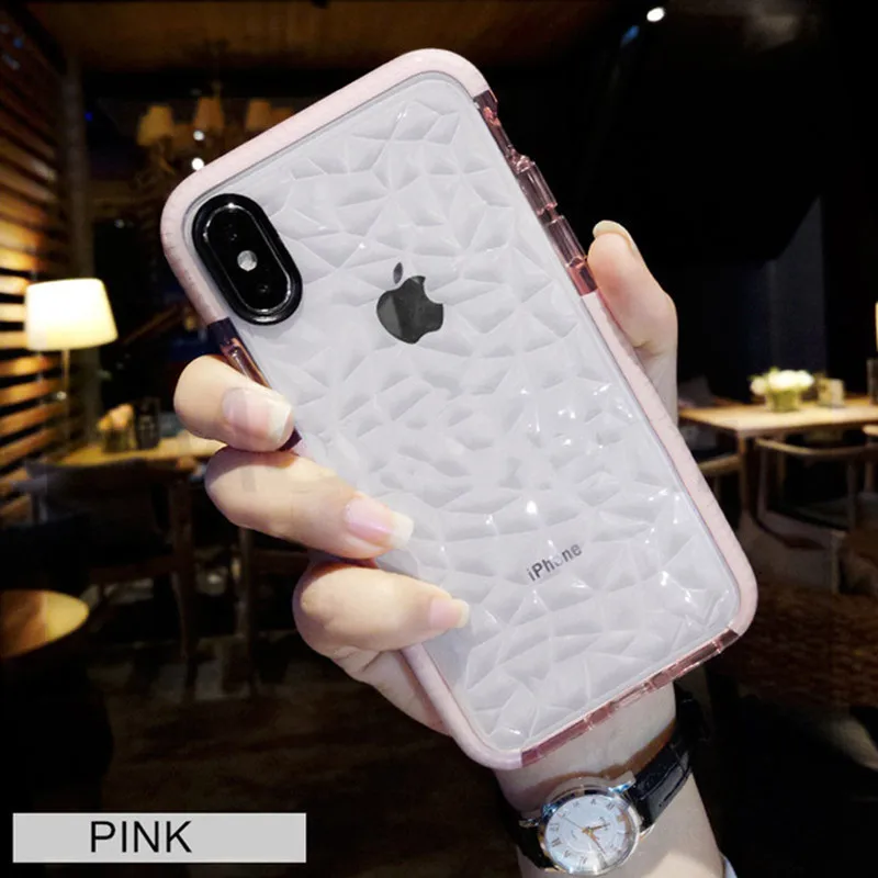 Pink iP XR Max Myriann высококачественный Гибридный противоударный прозрачный мягкий силиконовый защитный чехол для iPhone XR/XS MAX - Цвет: Pink iP XR Max