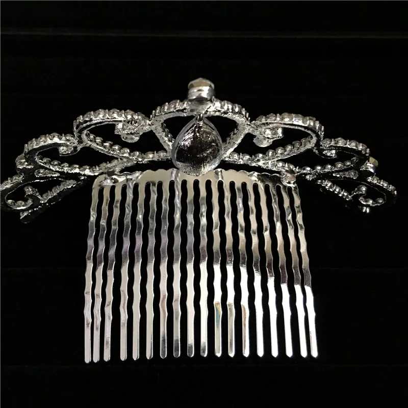 Свадебные аксессуары для волос романтическая Хрустальная расческа с цветами