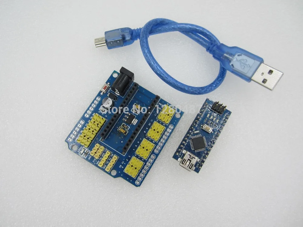 Terminal Adapter Nano 3.0 + 1pcs NANO Shield Expansion Board for Electric DIY SCM | Электронные компоненты и