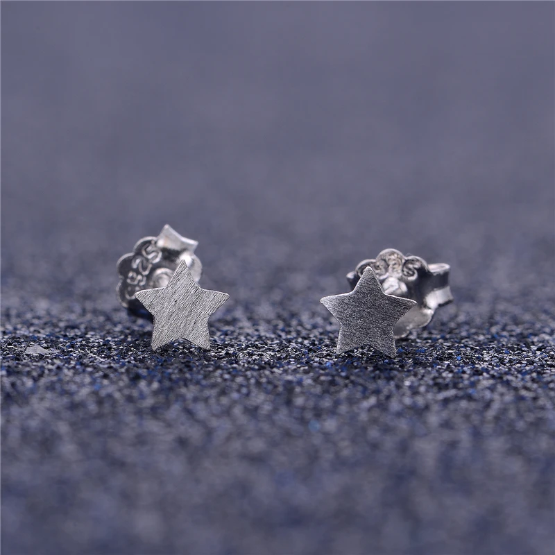 Сегодняшняя сделка недорогие 925 Стерлинговое Серебро-бижутерия серьги-гвоздики