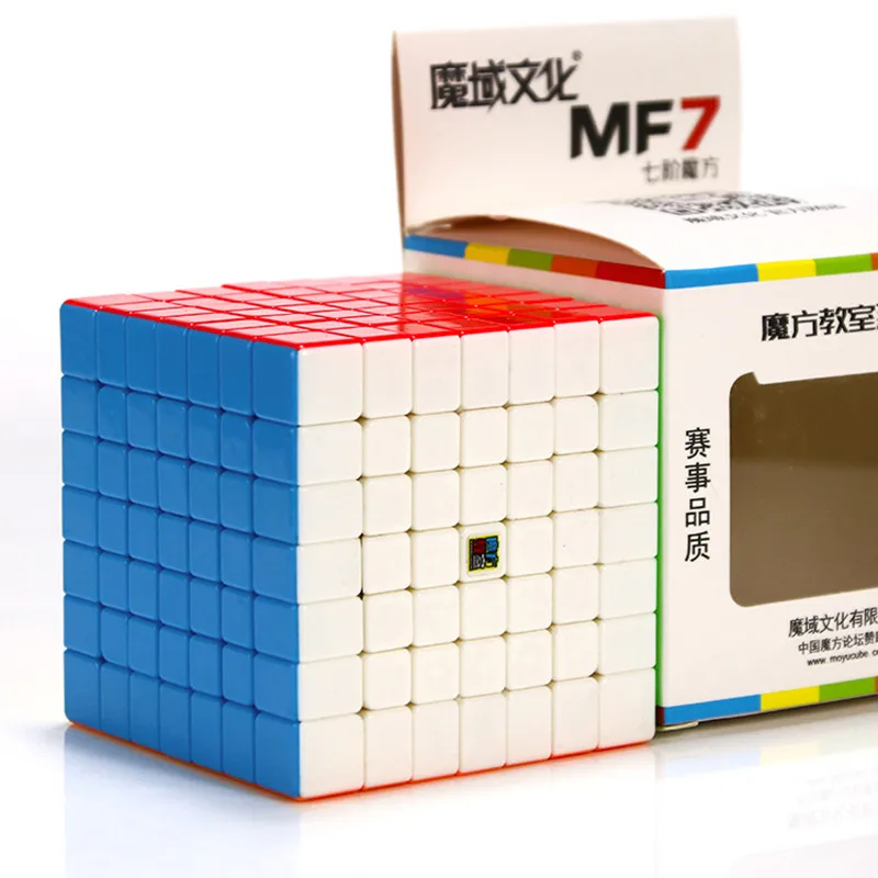 MofangJiaoshi MF7 7x7x7 куб скорость 7 слоев черный стикер Нео головоломка 7x7 Cubo Magico 7*7*7 кубики для обучения игрушки для детей